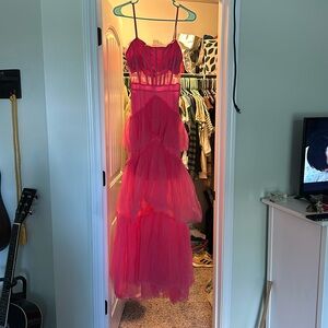 Pink prom dress from amazon, size small